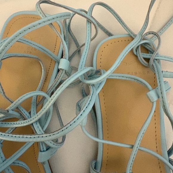 Marc Fisher Women's Mahalia Ghillie Lace Ankle Tie Sandals NWT - Picture 7 of 8